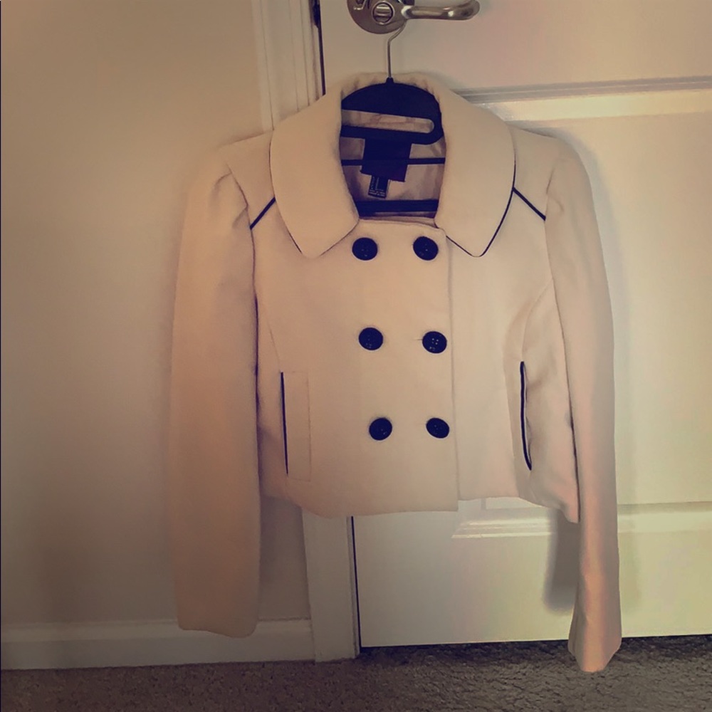 Forever 21 short white coat